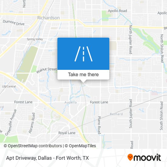 Mapa de Apt Driveway