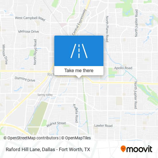 Raford Hill Lane map