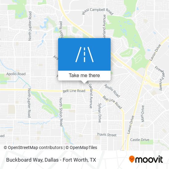 Buckboard Way map