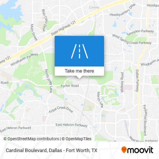 Mapa de Cardinal Boulevard