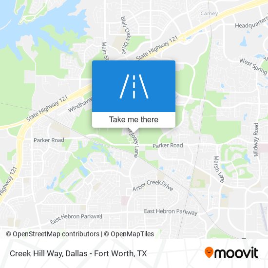 Creek Hill Way map