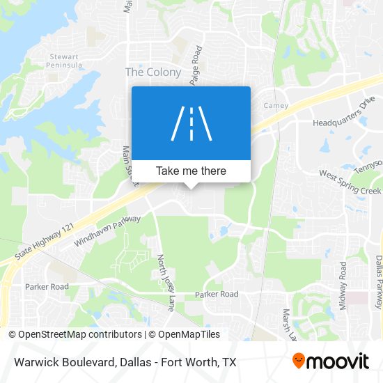 Mapa de Warwick Boulevard