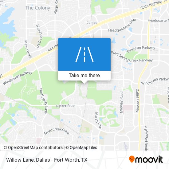 Mapa de Willow Lane