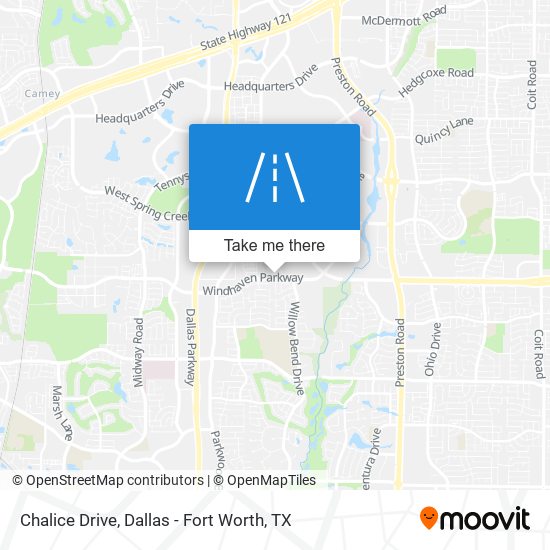 Chalice Drive map