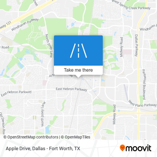 Apple Drive map
