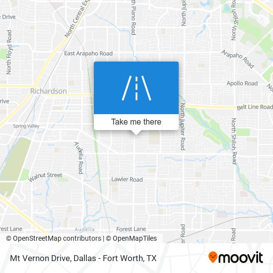 Mt Vernon Drive map