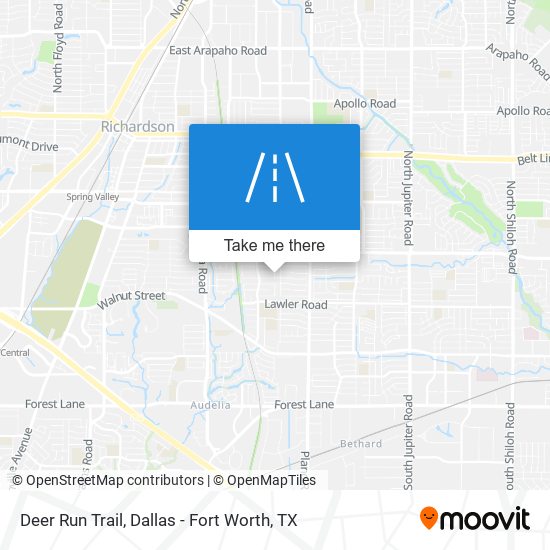 Mapa de Deer Run Trail