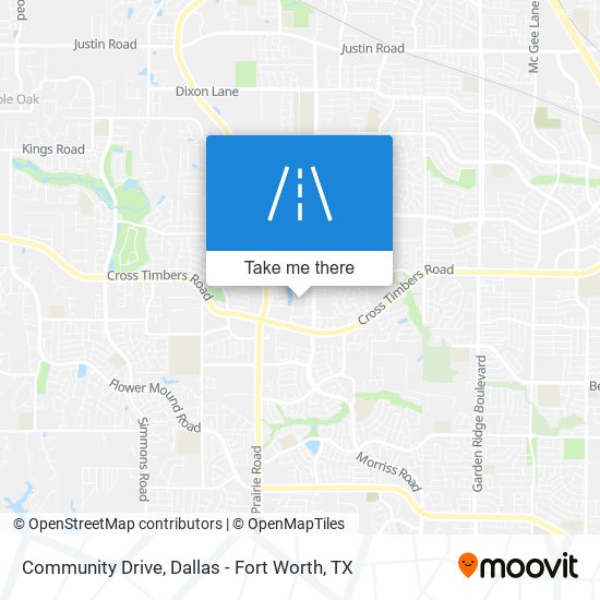 Community Drive map