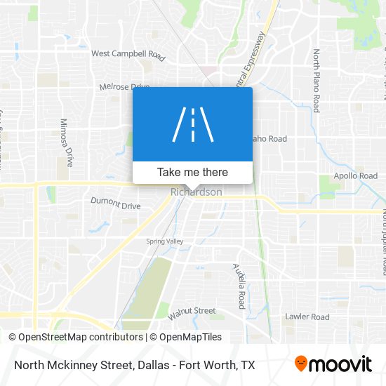 Mapa de North Mckinney Street