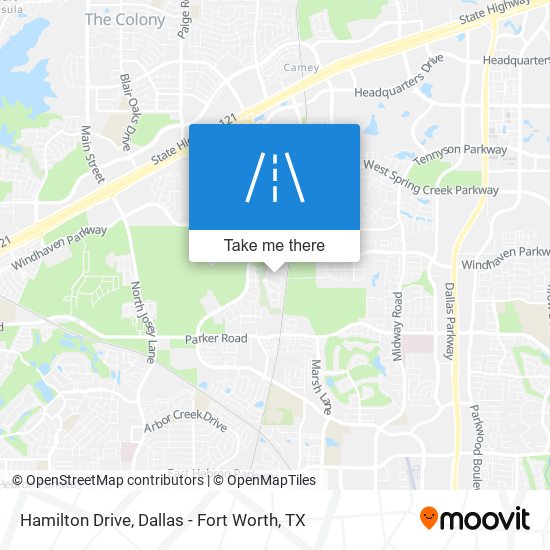 Mapa de Hamilton Drive
