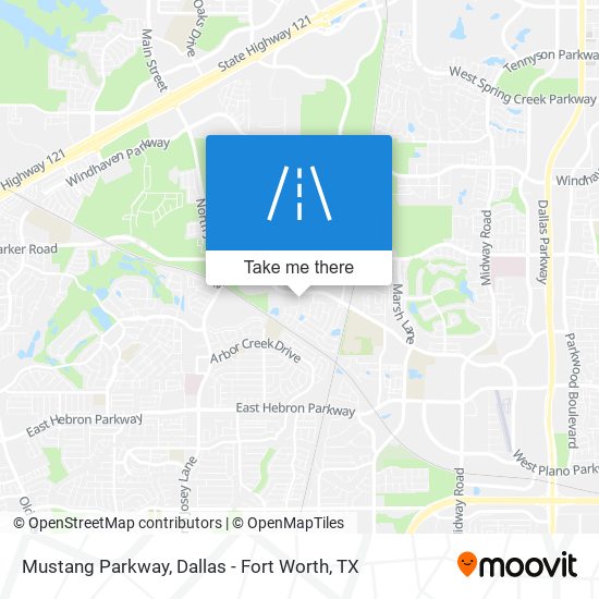 Mustang Parkway map
