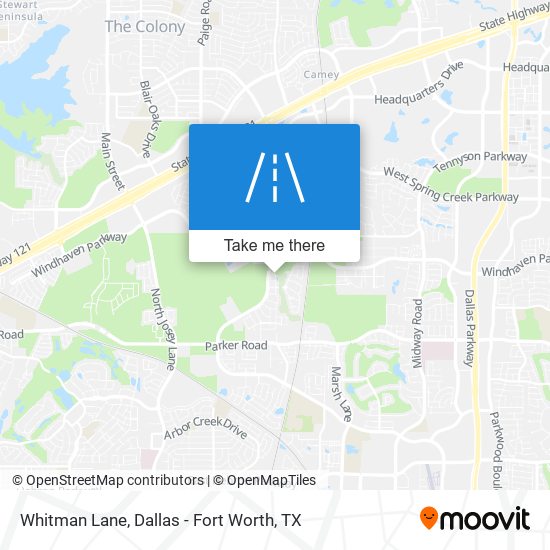 Whitman Lane map