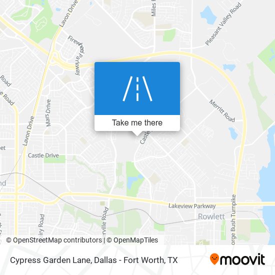 Cypress Garden Lane map