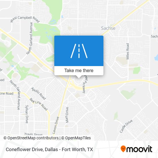 Coneflower Drive map
