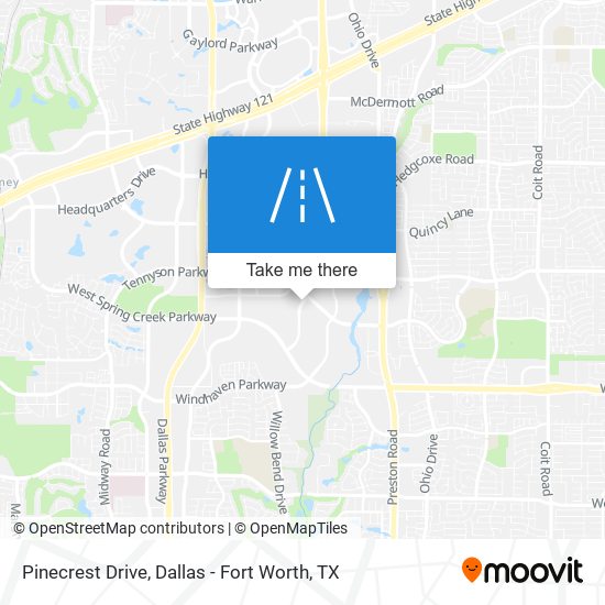 Mapa de Pinecrest Drive