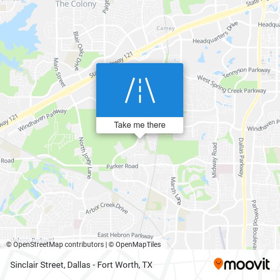 Sinclair Street map