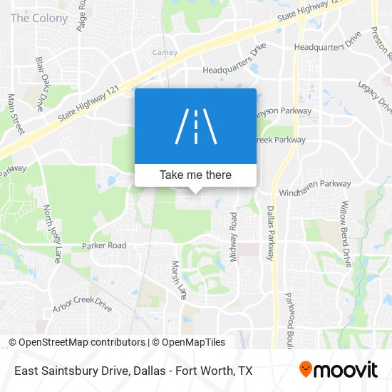 East Saintsbury Drive map