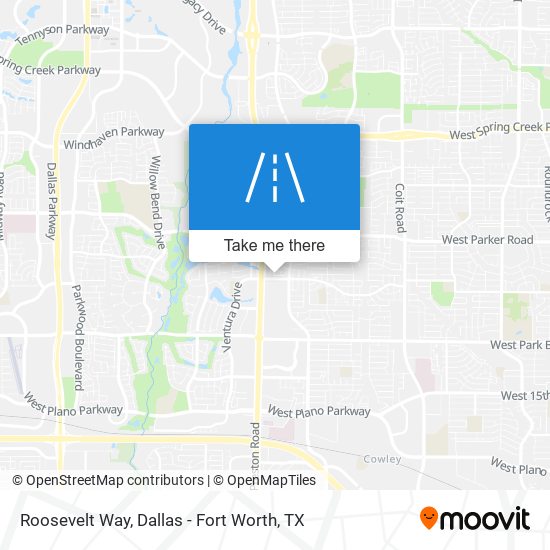 Roosevelt Way map