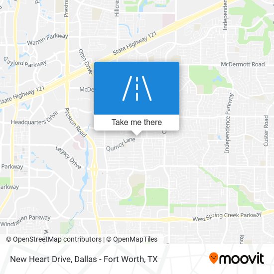New Heart Drive map