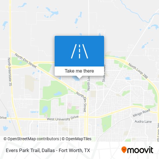 Evers Park Trail map