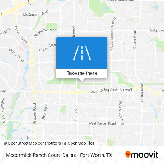 Mccormick Ranch Court map