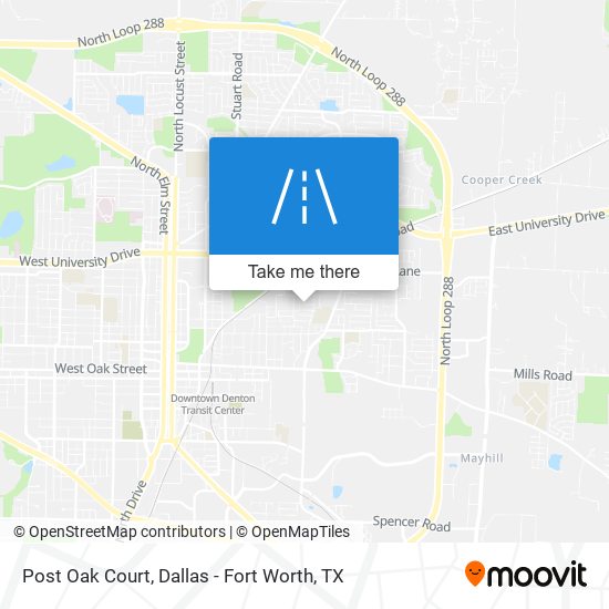 Post Oak Court map
