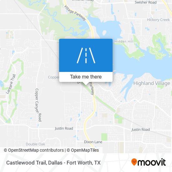 Castlewood Trail map