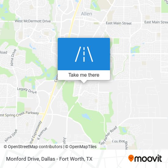 Monford Drive map