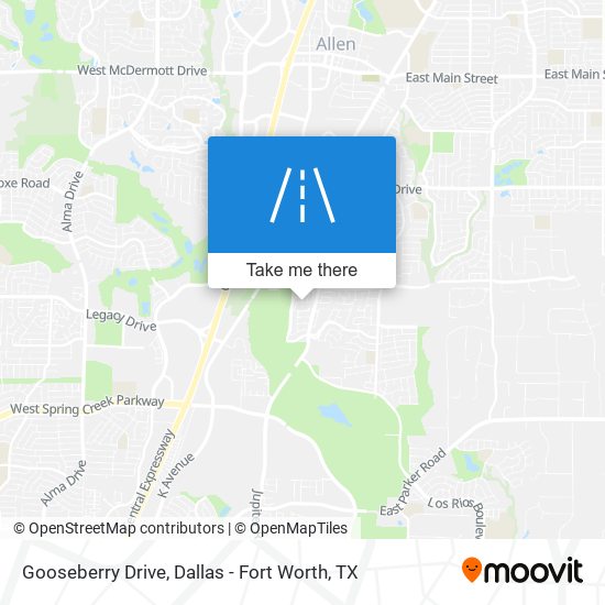 Gooseberry Drive map