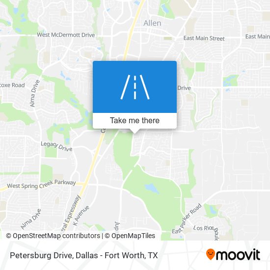 Petersburg Drive map