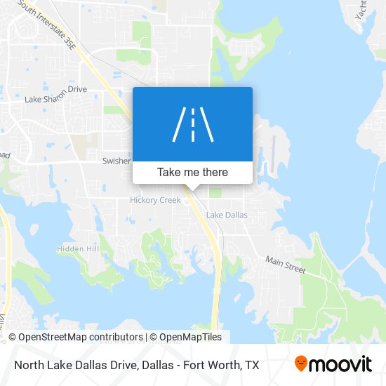 North Lake Dallas Drive map