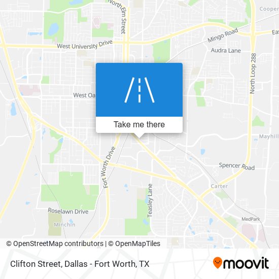 Clifton Street map