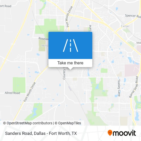 Sanders Road map