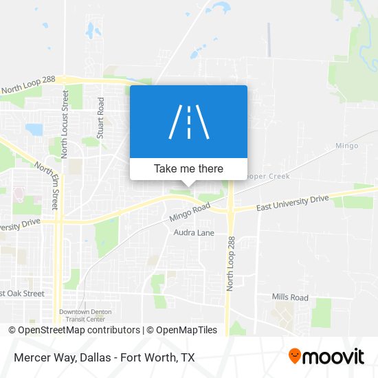 Mercer Way map