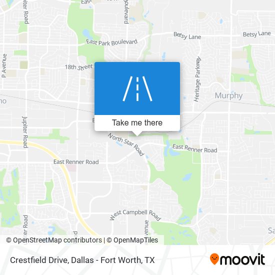 Crestfield Drive map