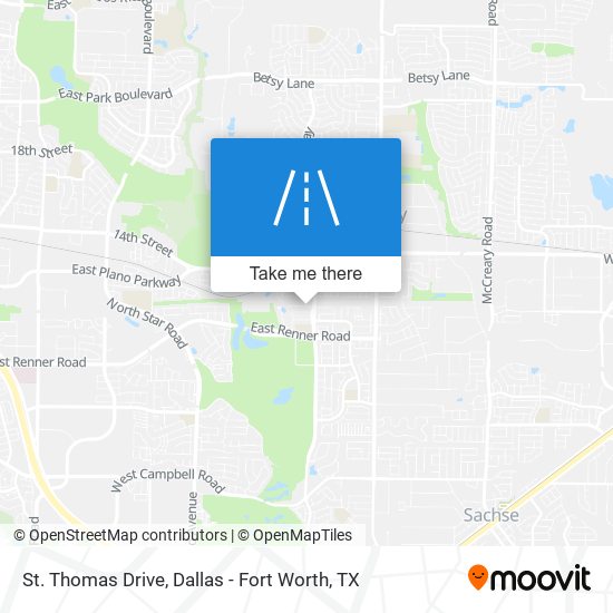 St. Thomas Drive map