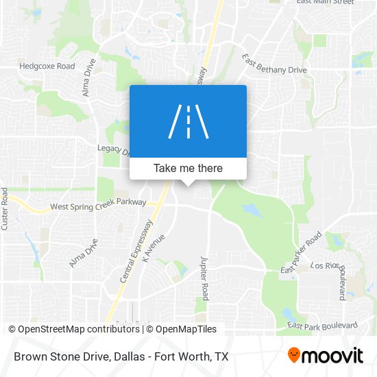 Brown Stone Drive map