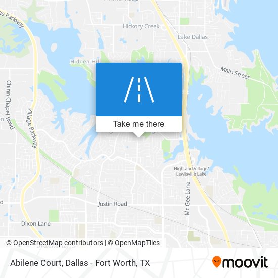 Mapa de Abilene Court