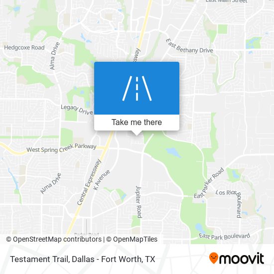 Testament Trail map