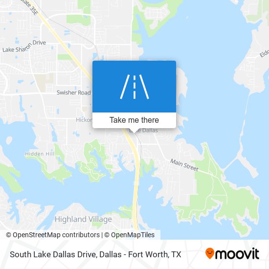 Mapa de South Lake Dallas Drive