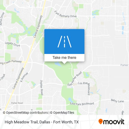 High Meadow Trail map
