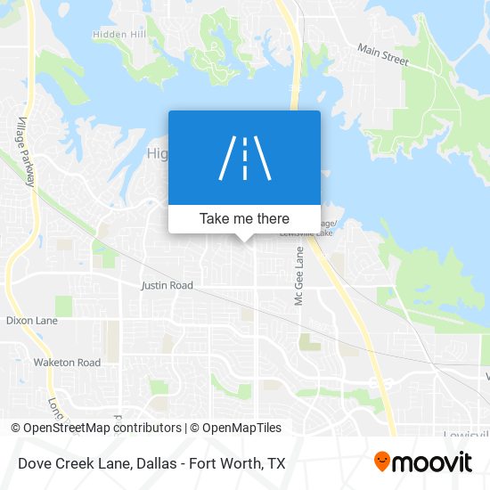 Dove Creek Lane map