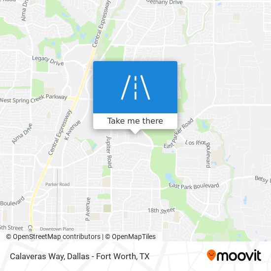Calaveras Way map