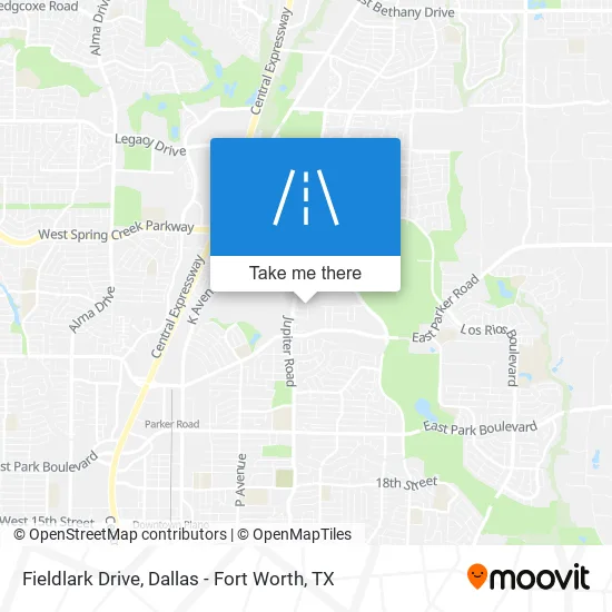 Fieldlark Drive map