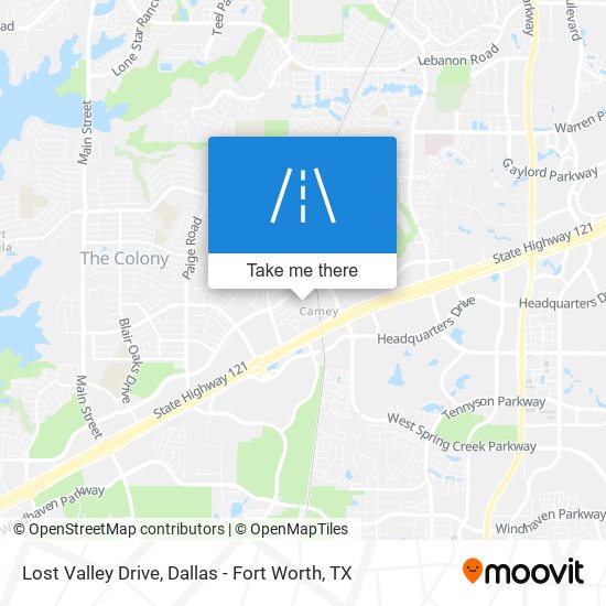 Mapa de Lost Valley Drive