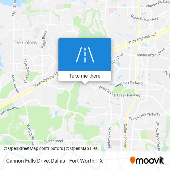 Cannon Falls Drive map