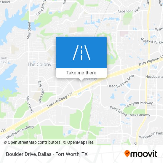 Boulder Drive map