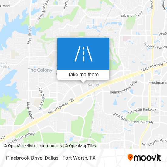 Pinebrook Drive map