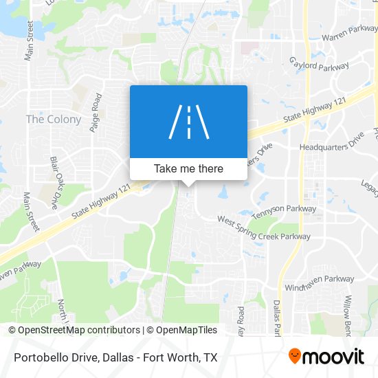Portobello Drive map