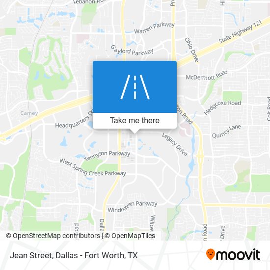 Jean Street map